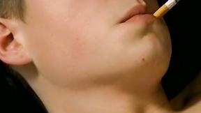 ”Satisfying Jeremiah Johnson shoots load to his cigarette pack after jacking & su”