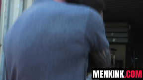 ”Rookie cop Harrison Todd raw fucked by Cliff Jensens fat meat”