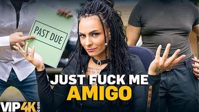 VIP4K  Busty MILF with ink and piercings rides hard in the forest