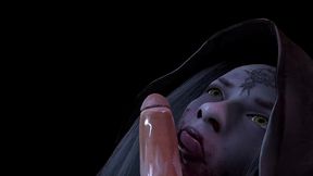 bela dimitrescu gives a blowjob in pov - resident evil village 3d porn parody