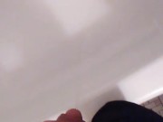 POV Pissing in My Bathtub, Before I Cleaned It Up