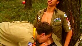 Boy Scout Twinks Enjoying Their Little Bj Club