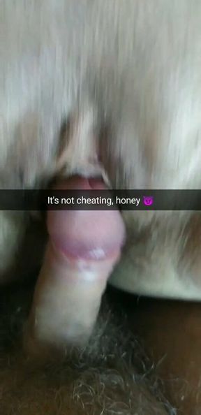 It&rsquo;s not cheating! His cock just rubbed my pussy a little!