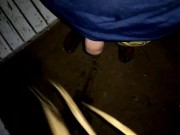 Compilation 2 times uncut cock twink pissing on beach and showing face