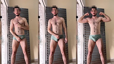 Throbbing Bulge in Speedo Swim Briefs