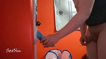 Giving me hard with my dildo