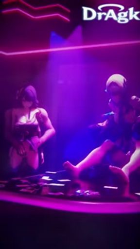 Genshin Impact ➤ Rave Sex Party - Eula, Yae Miko, Raiden - Cowgirl Fingering Group Sex Video Orgy