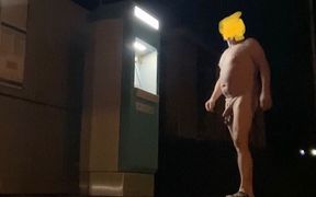 Nude walk on trainstations