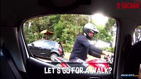 He Sucked in the Car and Took Cum From His Big Cock
