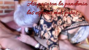 esposa reputa , mientras el marido cocina y limpia ella se recoje la hermosa y dura verga del piletero