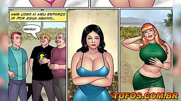 O velho Papito se deu bem no churrasco com pagode! Quadrinho porn&ocirc_ do Tufos