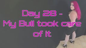 Locktober day 28 of 31 - I have urges hubby, my Bull took care of it