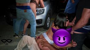 tiazinhah fez um dogging no estacionamento com as amigas