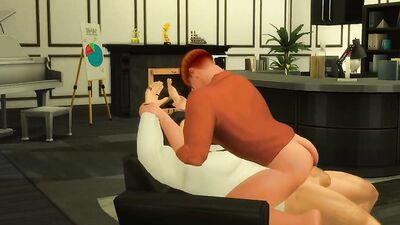 Ginger Intern Seduces CEO for Office Fuck: Sims 4