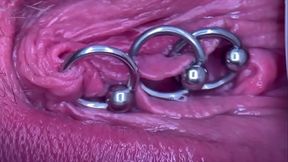 Extreme Close Up Pee and My Pierced Pussy and Clit Compilation 4 Videos