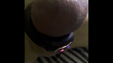 Probando el cock-ring con vibrador y calentador