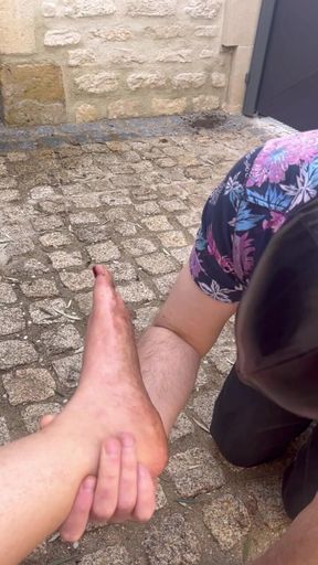 Cleaning My Dirty Feet...