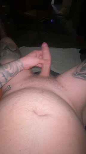 Just a quick peak at my cock hard