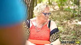 Mature4k. blond with huge bum doesn\u2019t mind to cheat on her hubby with 2 strangers in public
