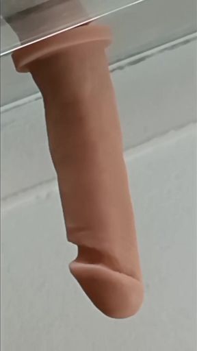 My First Time with a 24 Cm Dildo and Cumming Like a Sissy