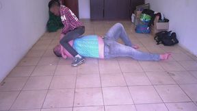 Harold Struggles Desperately To Pin Big Daddy