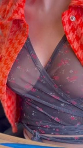 I take off my panties in a cafe.