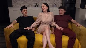 Threesome session with Anna Esman and buddy by Murkovski