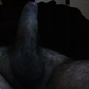 Wanking my dick.