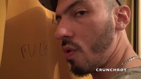 Fucked barebakc in jockstrpa by straight boy