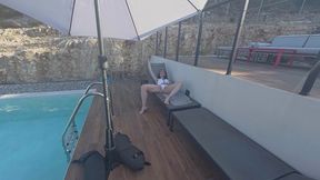fucking hot moment in the pool between julia north and alice maze