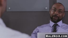MaleNoir.com - Ray Diesel's big black cock dominates my mouth before anal