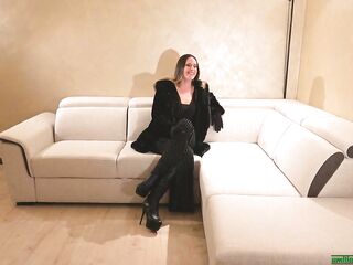 Tugjob Headmistress Submits Thrall Nylons Smelling Foot Sniffing Foot Worship FemDom French Kiss