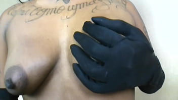 Ebony Girl Gloves Fetish