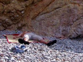 Outdoor Threesome for Two Horny Teens and a Hard Cock