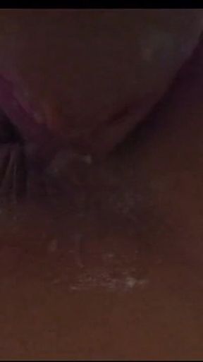 Homemade Threesome of Busty Babe with Hairy Pussy Ass Fucked and Cum in Mouth