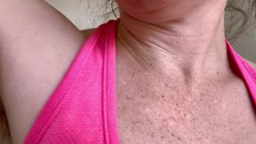 Smelling My Hairy, Sweaty Armpits After Workout