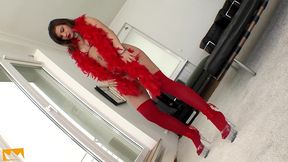 hungarian teen screams while playing with her pierced pussy