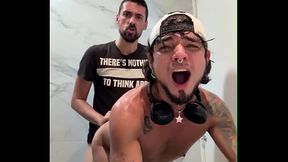 WRECKED IN THE MALL BATHROOM BY A MASSIVE COCK!!!