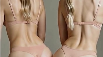 AI generated - Sexy young blonde with perfect ass dancing