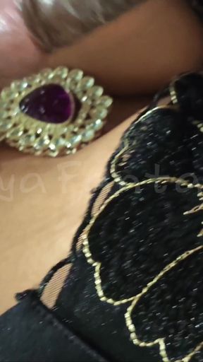 Riya in Saree #40 POV Blowjob Big Black Dick