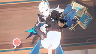 wriothesley slow romps neuvillette - genshin influence