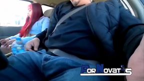 Curvy Mexican babe deep throats huge cock in beach casting