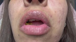 Chewing a little man