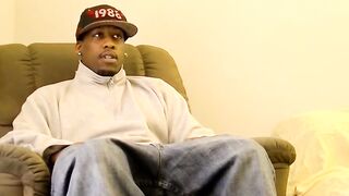 Big daddy cant resist deepthroating that big black cock