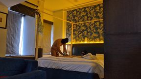 Husband Fullfill Wife Wish,tried Our 1st Threesome in Hindi