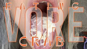 I swallow a HUGE edible crab like the insatiable pig I am