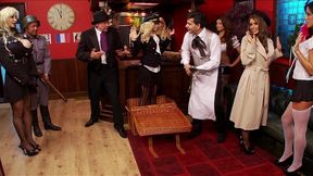 group sex scene with hot french models in military uniforms