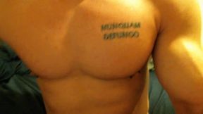 Dimitri Shows of His Muscles and Cock