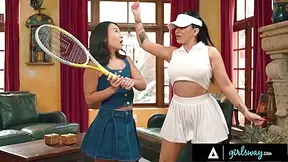 Kimmy Kimm And Romi Rain - Sexy Romi And Kimmys Rough Scissoring Trailer