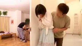 Teen Sneak Peek on JAV Porn set leaves her very horny